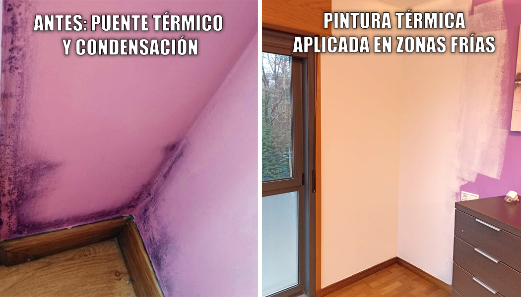 Pintura impermeabilizante para evitar condensación y moho en espacios interiores