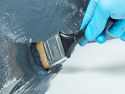 Pintura para evitar filtraciones de agua