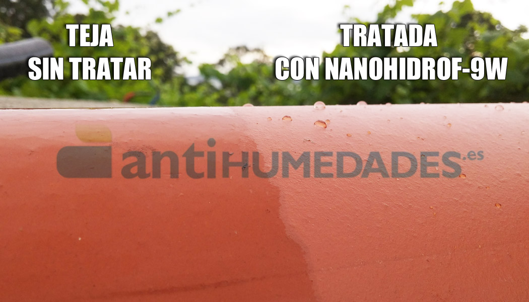 Protección hidrófuga de materiales porosos de construcción