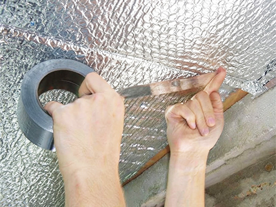 cinta de aluminio para poner aislante térmico reflexivo