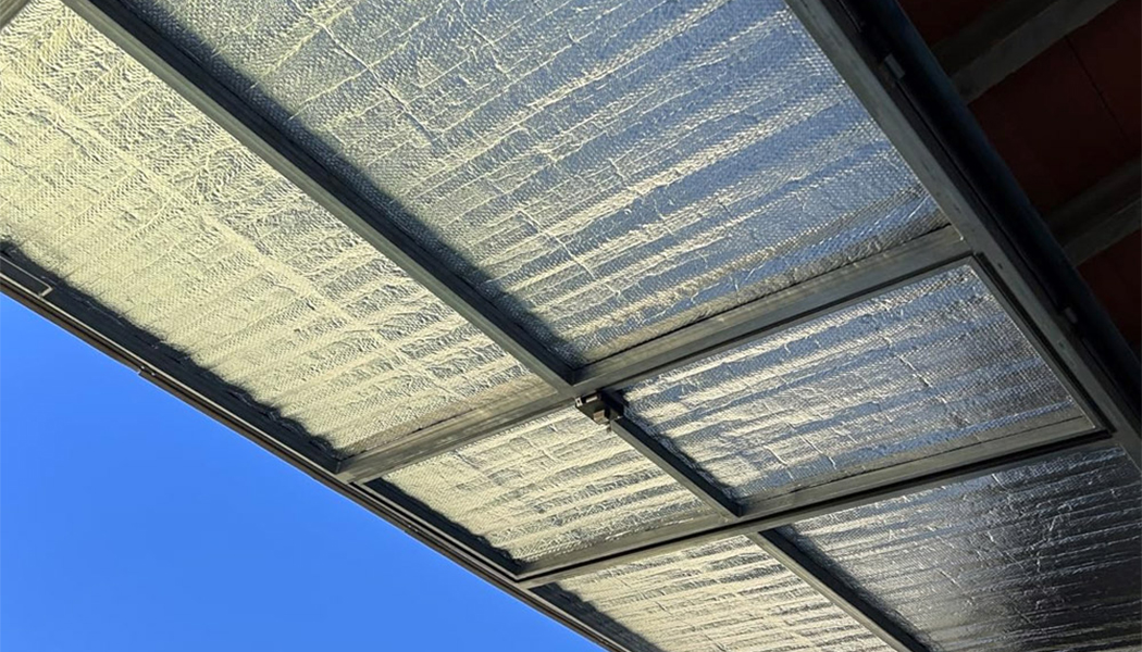 Aislante térmico reflexivo de aluminio con burbujas de aire
