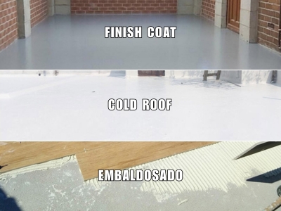 Acabados para goma líquida inmpermeabilizante