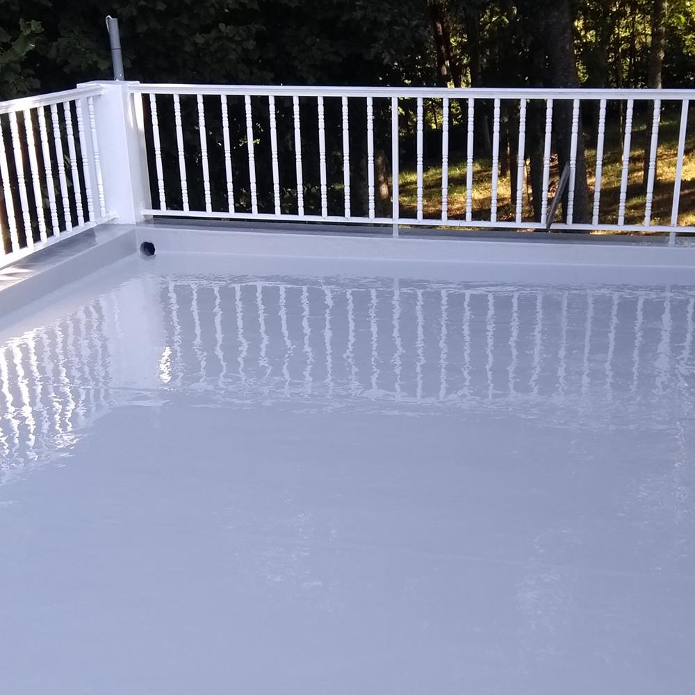 Suelo de terraza impermeabilizado con Goma Líquida