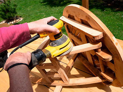 Preparación de la madera para la aplicación del lasur