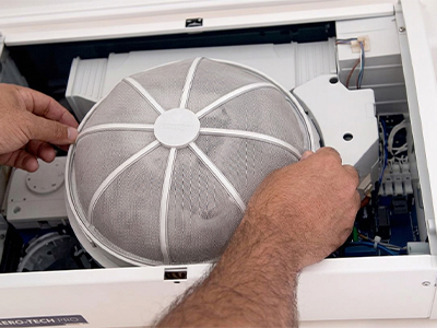 Cómo colocar el filtro en el sistema de ventilación forzada
