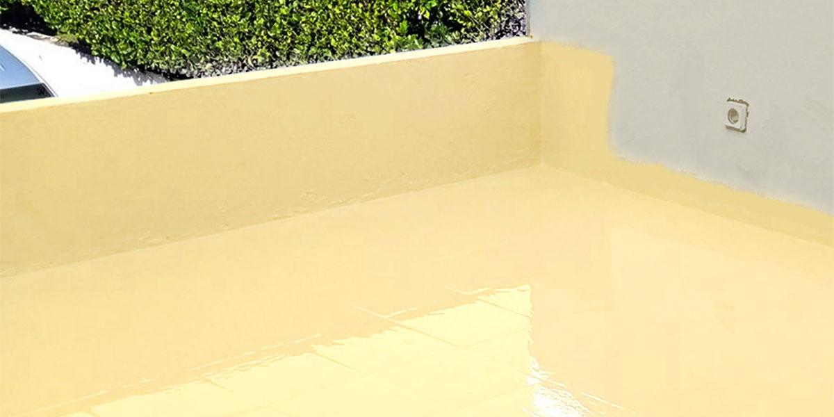 Pintura impermeable para terrazas transitables