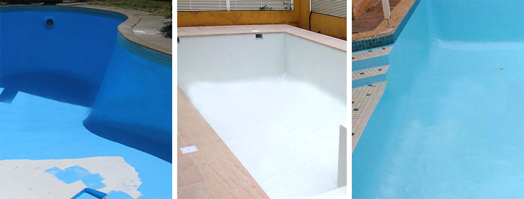 Resultado de la pintura impermeable para piscinas