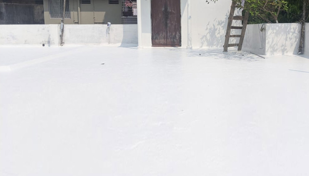 acabado blanco reflectante para reducir el calor