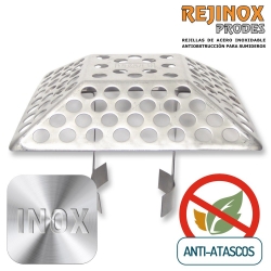 Rejilla antiatascos de acero inoxidable